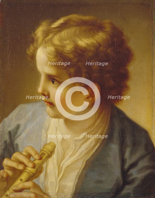 Boy with a Flute, ca 1720. Creator: Luti, Benedetto (1666-1724).