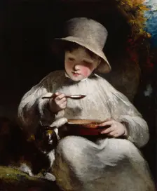 Boy with a Kitten, 1807. Creator: William Owen