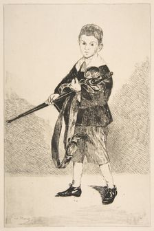 Boy with a Sword, Turned Left, 1862. Creator: Edouard Manet