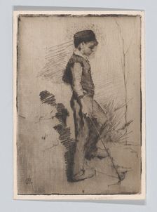 Boy with a Stick, 1881-83. Creator: Elizabeth Adela Forbes