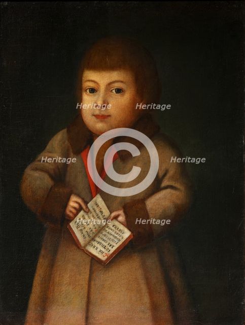 Boy with an Alphabet book, First quarter of 19th century. Artist: Anonymous  