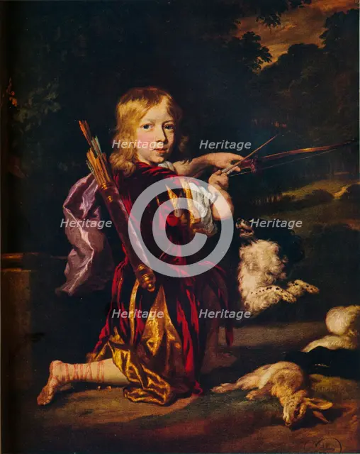 'Boy with Bows and Arrows', c1670. Artist: Nicolaes Maes.