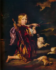 Boy with Bows and Arrows c1670. Artist: Nicolaes Maes
