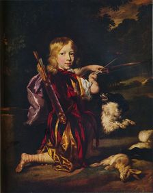 Boy with Bows and Arrows c1670. Artist: Nicolaes Maes
