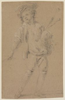 Boy with Bagpipe, early 18th century. Creator: Jean Raoux