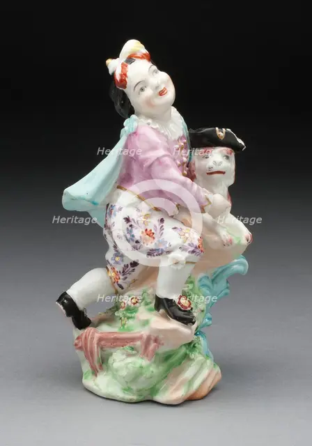 Boy with Dog, Chelsea, c. 1760. Creator: Chelsea Porcelain Manufactory.
