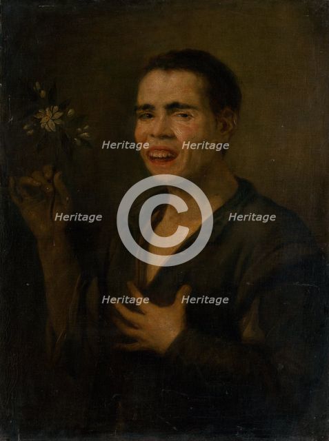 Boy with orange blossom, c1625-1650. Creator: Unknown.
