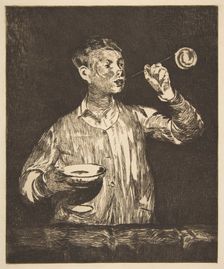 Boy with Soap Bubbles, 1867-69. Creator: Edouard Manet