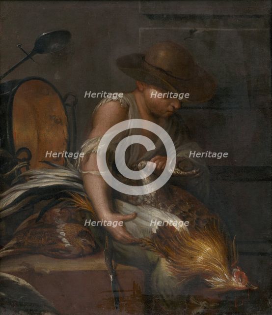 Boy with Poultry, 1600-1800. Creator: Unknown.