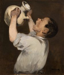 Boy with Pitcher (La Régalade), 1862/72. Creator: Edouard Manet