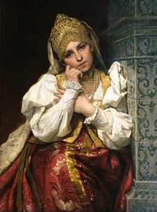 Boyar's daughter, 1896. Creator: Firs Sergeevich Zhuravlev