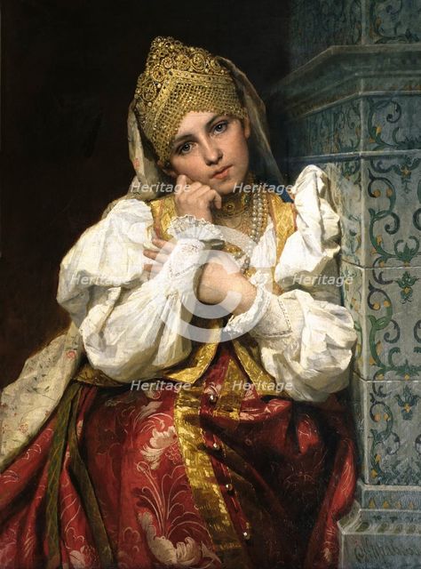 Boyar's daughter, 1896. Creator: Firs Sergeevich Zhuravlev.