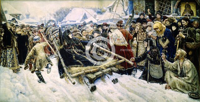 'Boyarynya Morozova', 1887.  Artist: Vasily Surikov