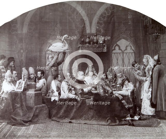 Boyar's (nobleman's) wedding, Russia, c1883-c1884. Artist: Andrei Osipovich Karelin