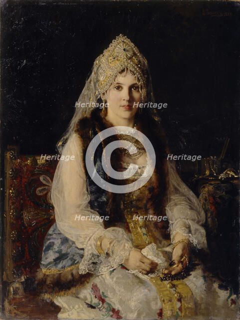 Boyar's Wife, 1880. Artist: Makovsky, Konstantin Yegorovich (1839-1915)