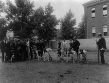 Boys track meet - the start, Central High School, (1899?). Creator: Frances Benjamin Johnston