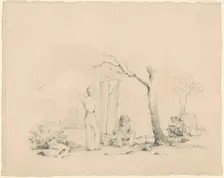 Boys with a Boat, c. 1830-1835. Creator: James Goodwyn Clonney