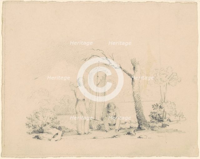 Boys with a Boat, c. 1830-1835. Creator: James Goodwyn Clonney.