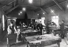 Boys woodwork lesson, York, Yorkshire, 1956