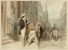 Boys at Peepshow in Street, n.d. Creator: Clarkson Stanfield