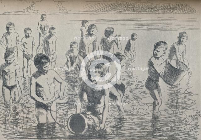 'Boys Bathing', c1911. Artist: Philipp Franck.