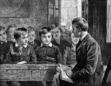 Boy's class at an American Sunday School, 1890