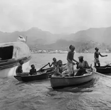 Boys diving, St Vincent, 1931