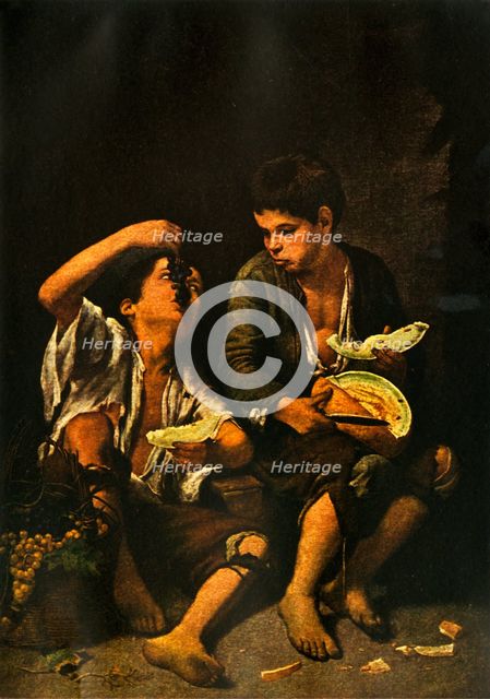 'Boys eating Fruit', 1645, (1938). Artist: Bartolomé Esteban Murillo.