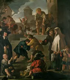 Boys Fighting, c1694. Creator: Luca Giordano