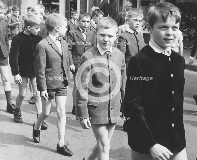 Boys in uniform, c1960s.