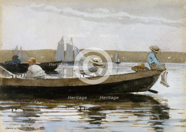 Boys in a Dory, 1873. Creator: Winslow Homer.