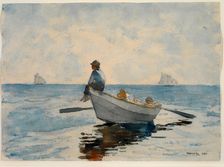 Boys in a Dory, 1880. Creator: Winslow Homer