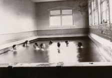 Boys in plunge bath, 1908