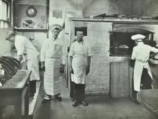 Boys making bread at Upton House Truant School, Hackney, London, 1908