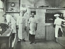 Boys making bread at Upton House Truant School, Hackney, London, 1908