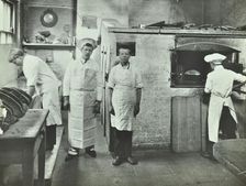 Boys making bread at Upton House Truant School, Hackney, London, 1908