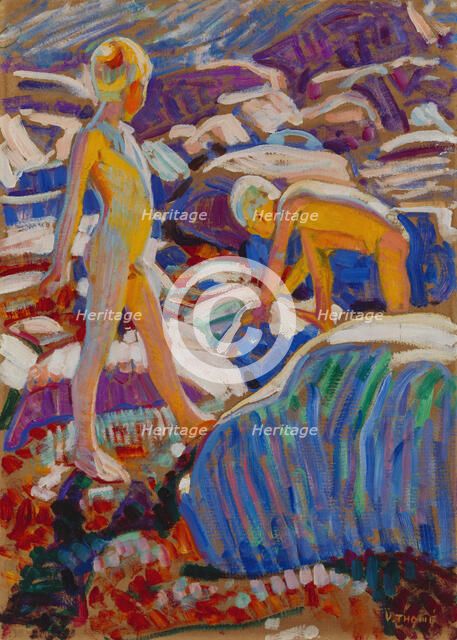 Boys on the Shore, c1910-1911. Creator: Verner Thome.