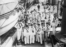Boys on NEWPORT, between c1910 and c1915. Creator: Bain News Service