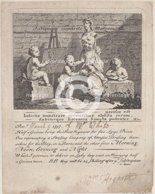 Boys Peeping at Nature, 1737., 1737. Creator: William Hogarth.