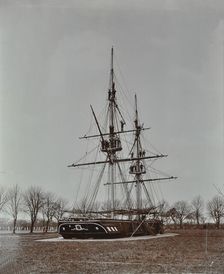 Boys performing seamanship display, Feltham Industrial School, London, 1908