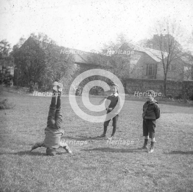 Boys playing, early 20th century(?). Artist: Unknown