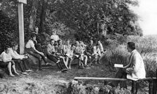 Boys studying nature, Germany, 1922