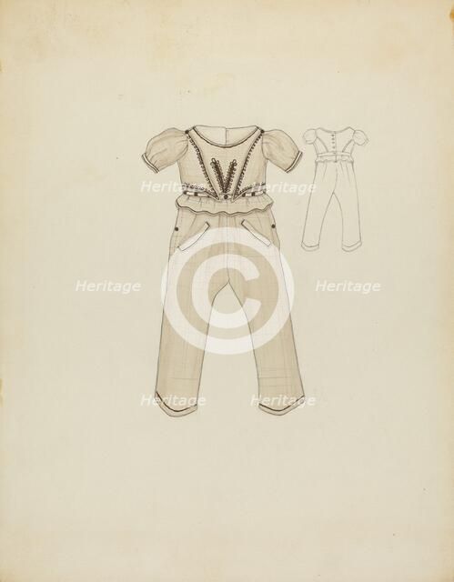 Boy's Suit, c. 1936. Creator: Nancy Crimi.