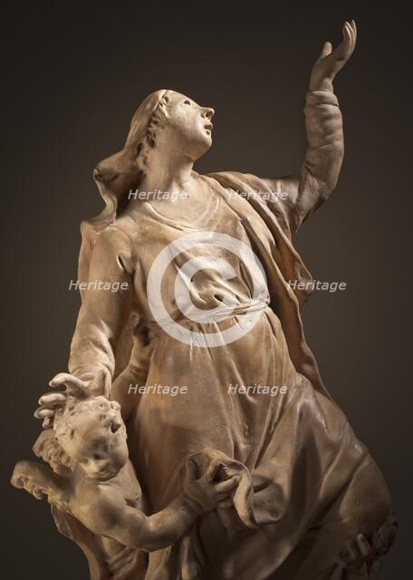 Bozzetto for the Marble 'The Assumption of the Virgin' in the Padua Duomo (image 1 of 3), c.1740. Creator: Antonio Bonazza.