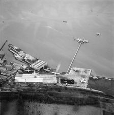 BOAC flying boat maintenance base and pier, Hythe, Hampshire, 1948 Artist: Aerofilms