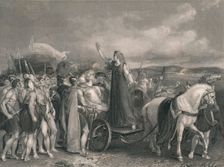 Boadicea, Queen of the Iceni... (mid 19th century). Creator: Henry Lemon