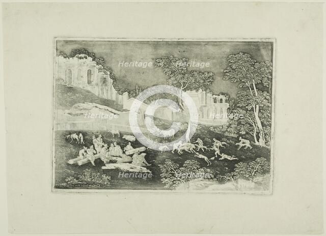 Boar Hunt, 1717. Creator: Gerhard Janssen.