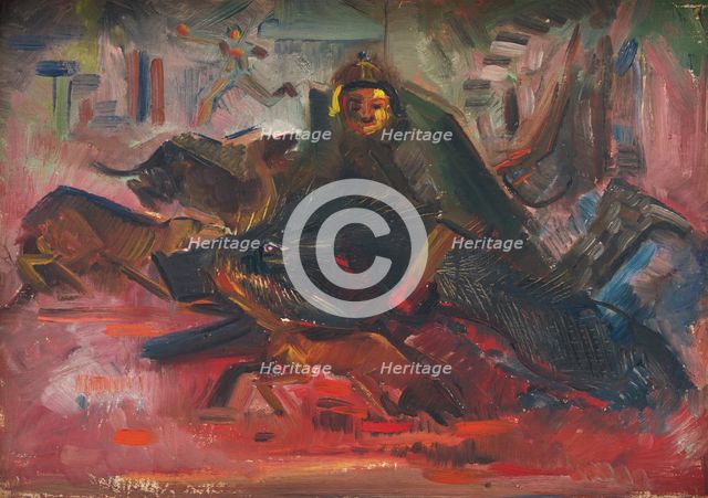 Boar Hunt, 1940. Creator: Arnold Peter Weisz-Kubincan.