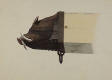 Boar's Head, c. 1941. Creator: Joseph Goldberg