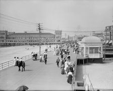 Boardwalk, Atlantic City, N.J., c1908. Creator: Unknown
